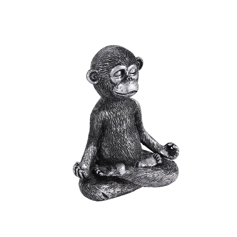 Meditating Monkey Statue Resin - مراجعة Home Decor Room وسعره