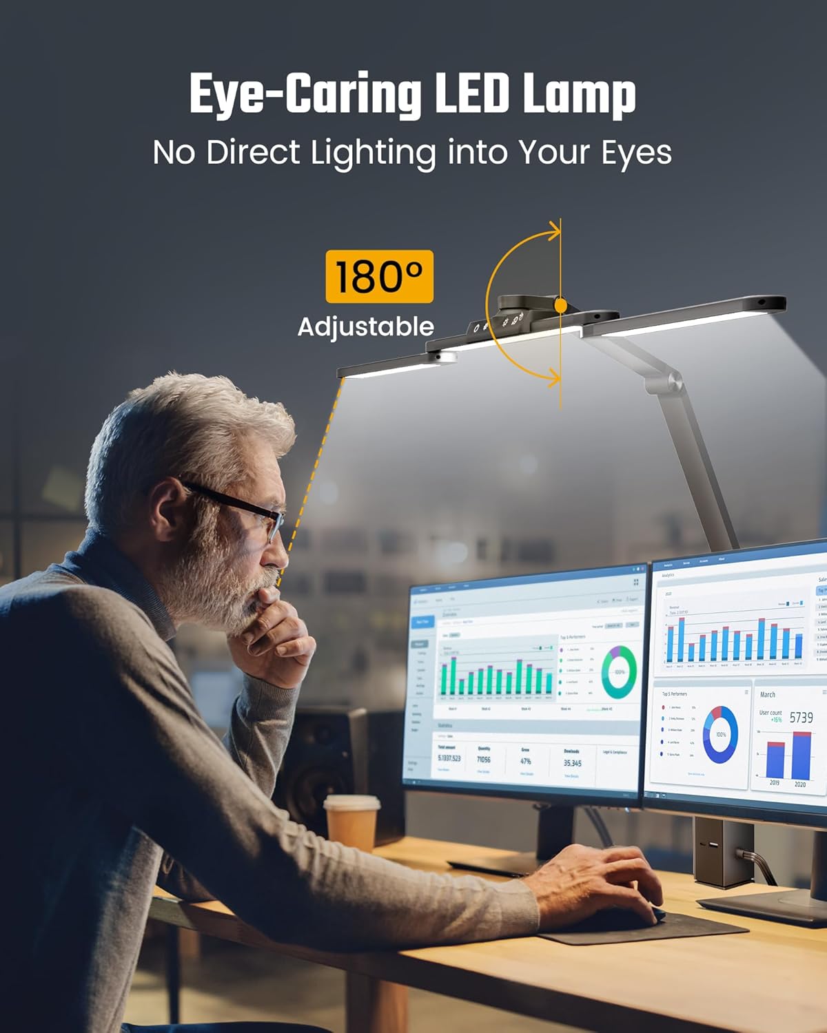 LED Desk Lamp with Power Strip - مراجعة Led Strip Lights وسعره