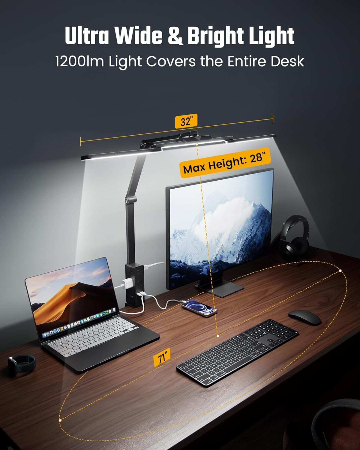 LED Desk Lamp with Power Strip - مراجعة Led Strip Lights وسعره