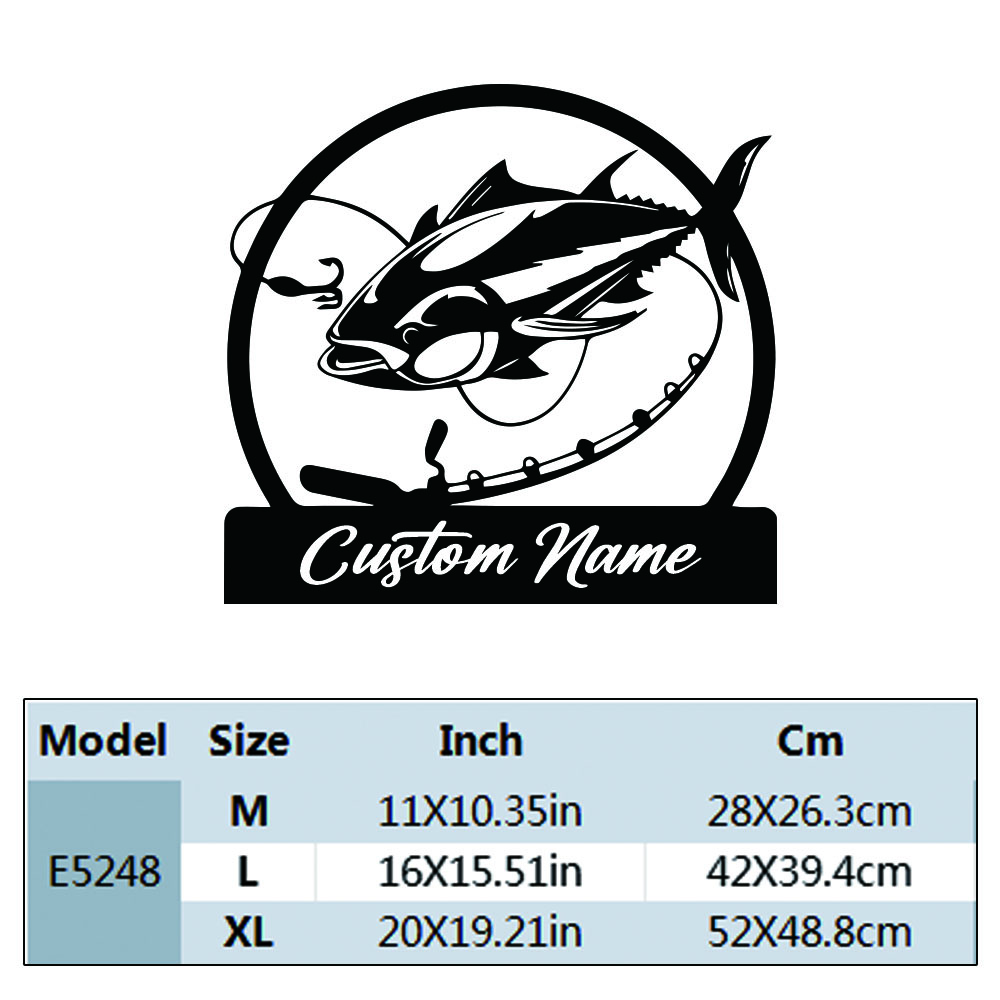 1PC Cool Fishing Custom Text W - مراجعة Home Decor Wallpaper وسعره