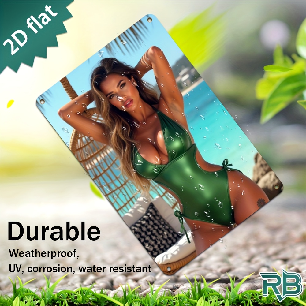 Vintage Green Swimsuit Beach G - مراجعة Home Decor Green وسعره