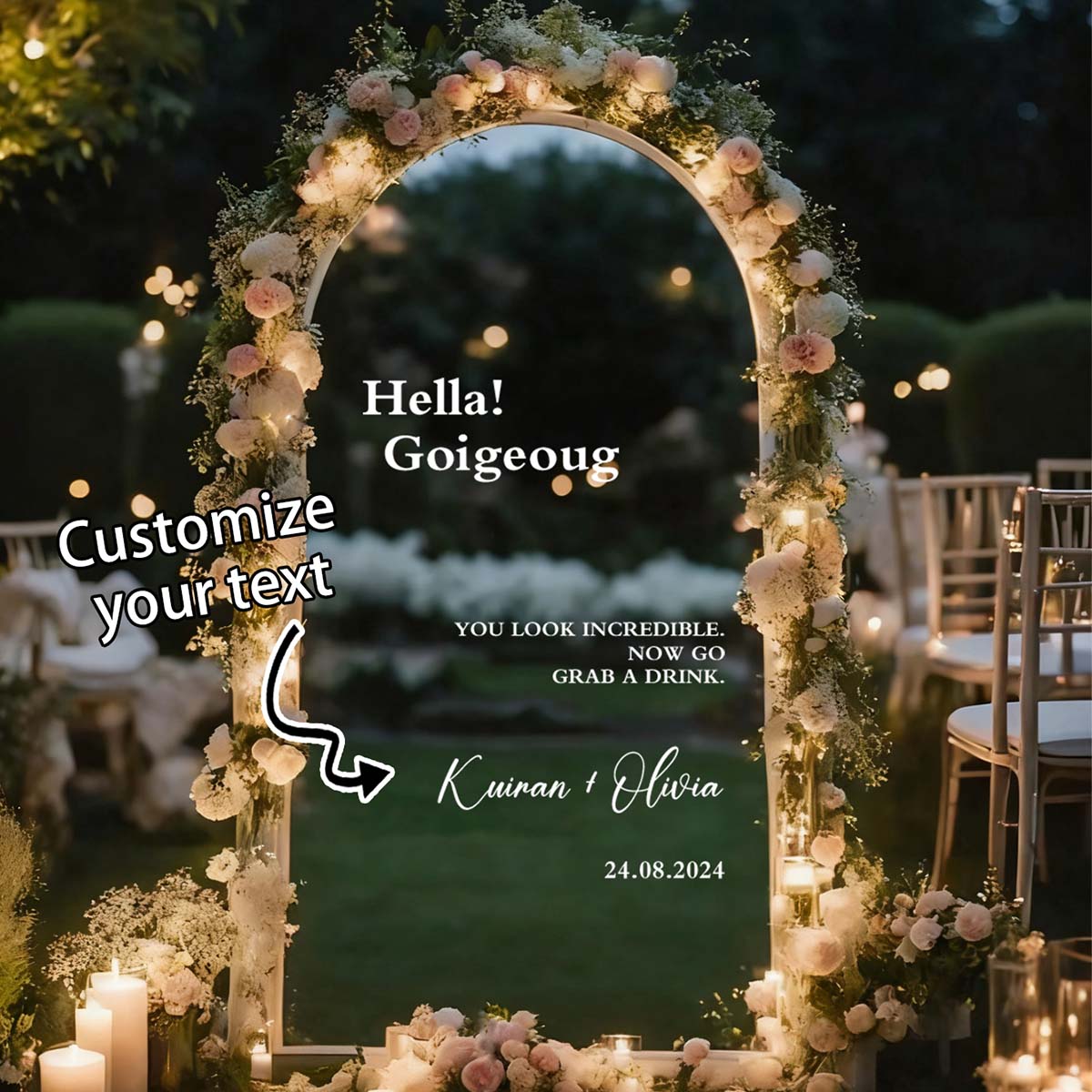 Custom Welcome Mirror Stickers - مراجعة Home Decor Mirror وسعره