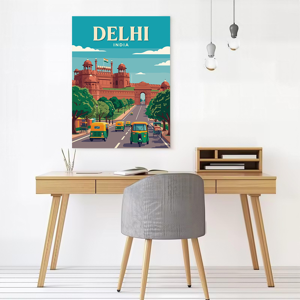 Delhi India Vintage Travel Can - مراجعة Home Decor Delhi وسعره