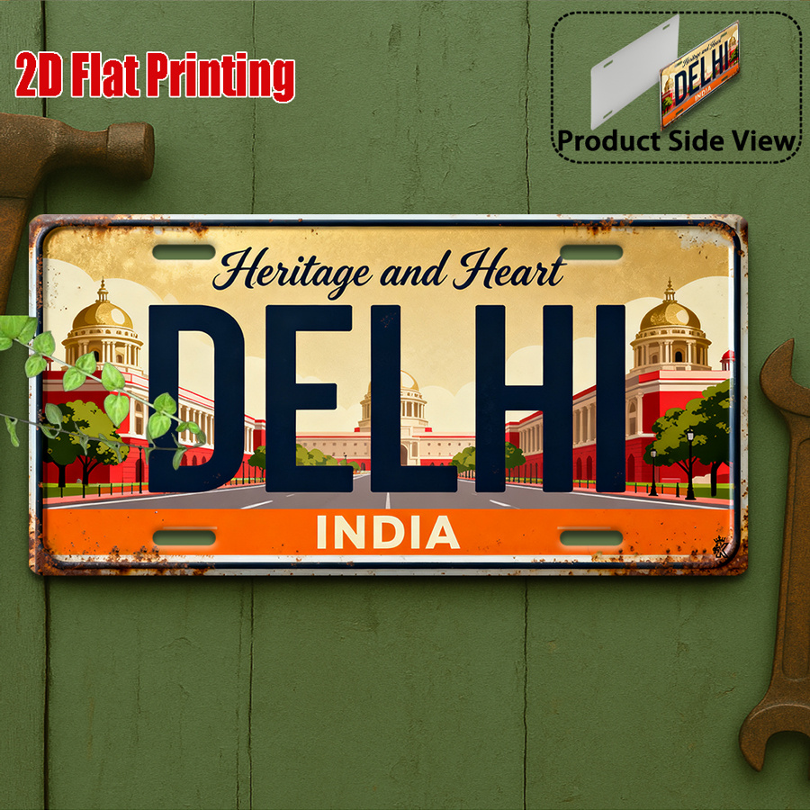 Tin Sign - Vintage Durable Met - مراجعة Home Decor Delhi وسعره