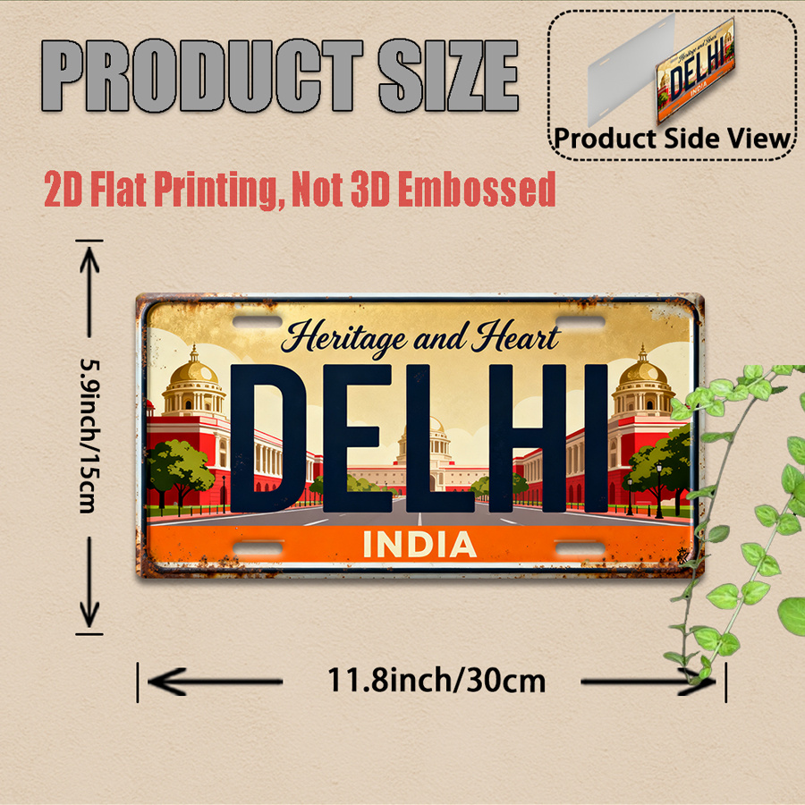 Tin Sign - Vintage Durable Met - مراجعة Home Decor Delhi وسعره