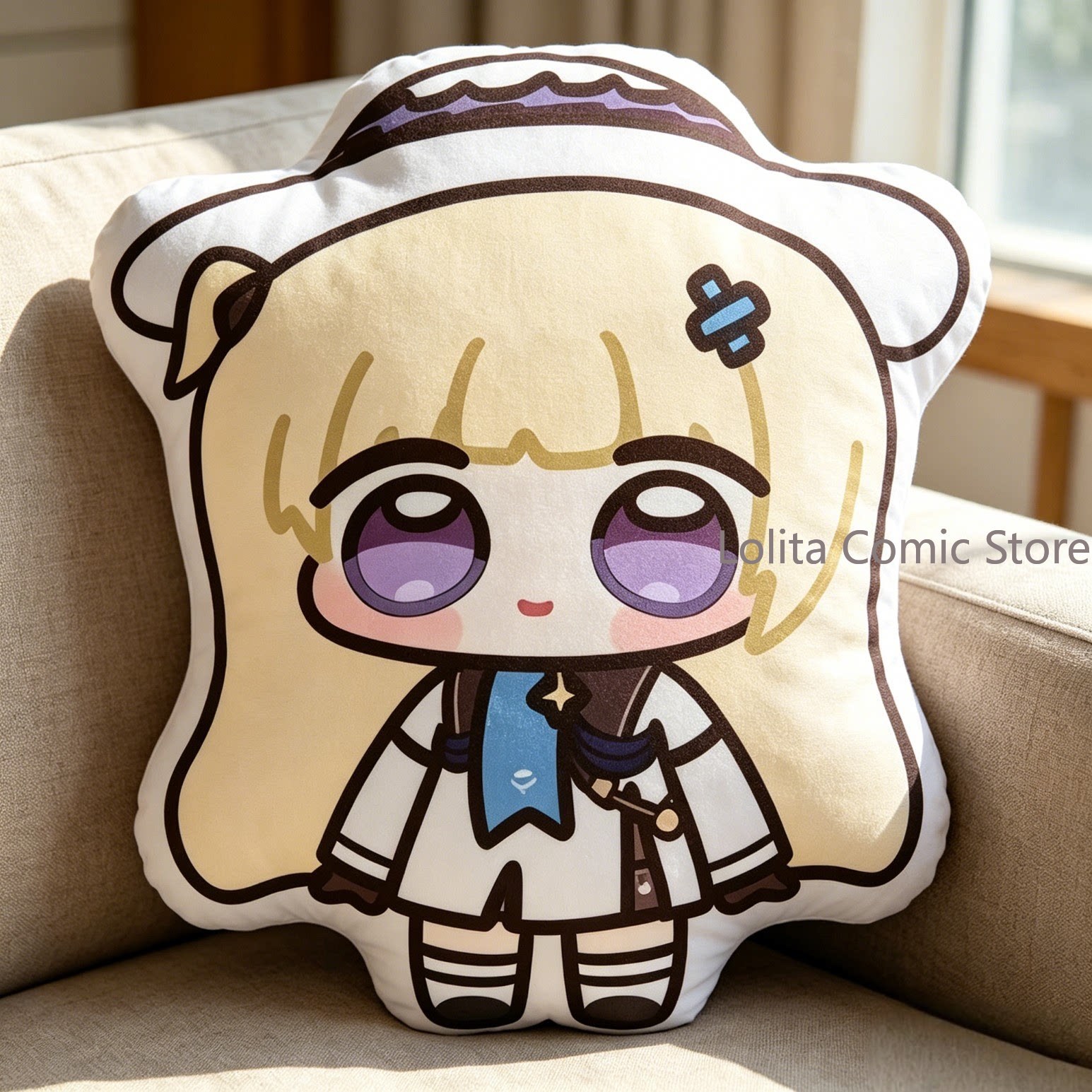 Anime Phoebe Wuthering Waves Q - مراجعة Decorative Throw Pillow وسعره