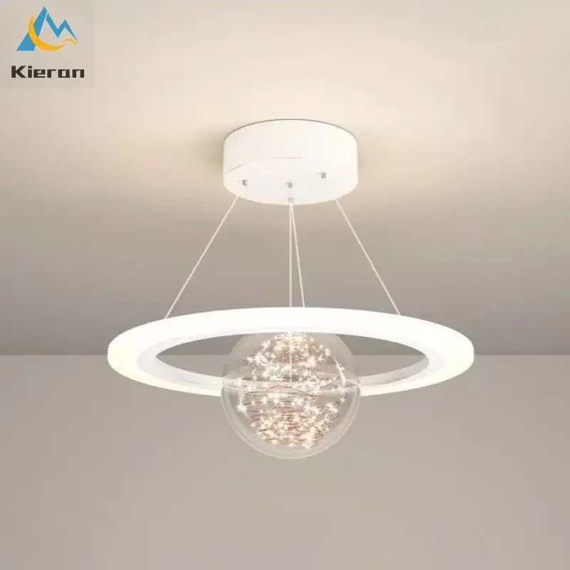 Nordic Modern Creative Saturn  - مراجعة Hanging Moon Lamp وسعره