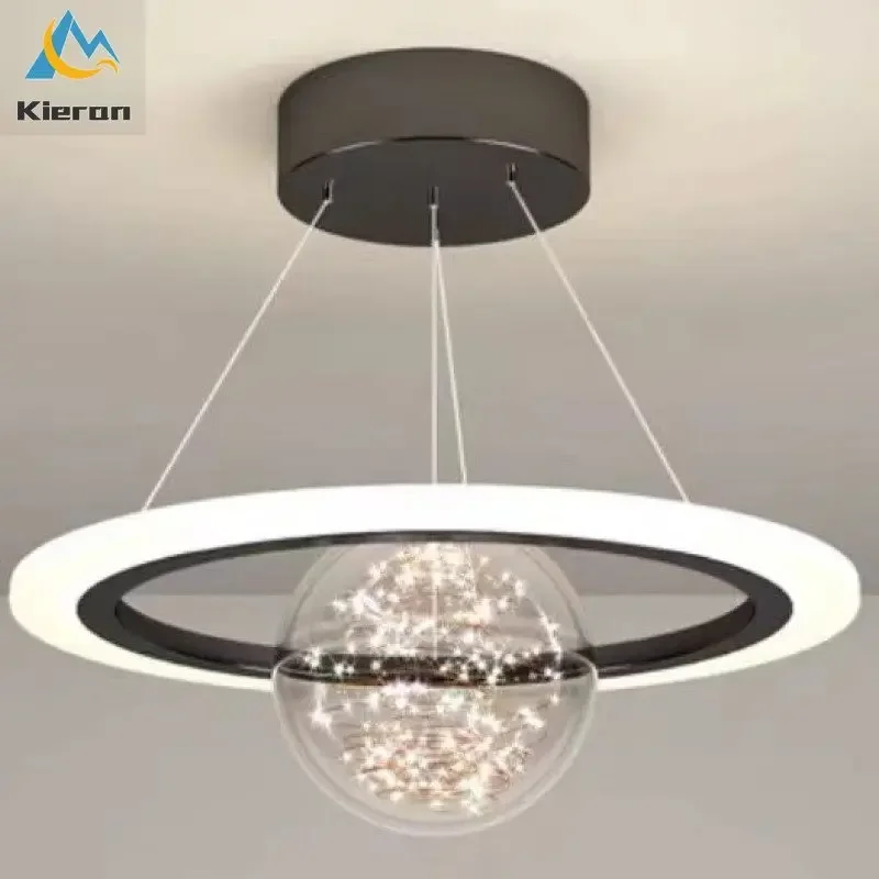 Nordic Modern Creative Saturn  - مراجعة Hanging Moon Lamp وسعره