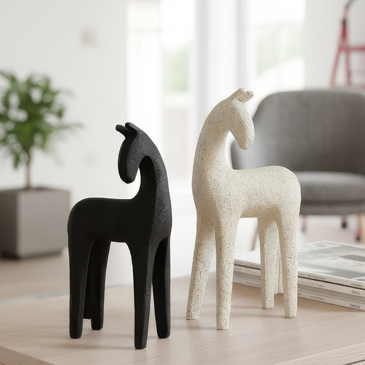 Resin Abstract Horse Sculpture - مراجعة Abstract Sculpture Resin وسعره
