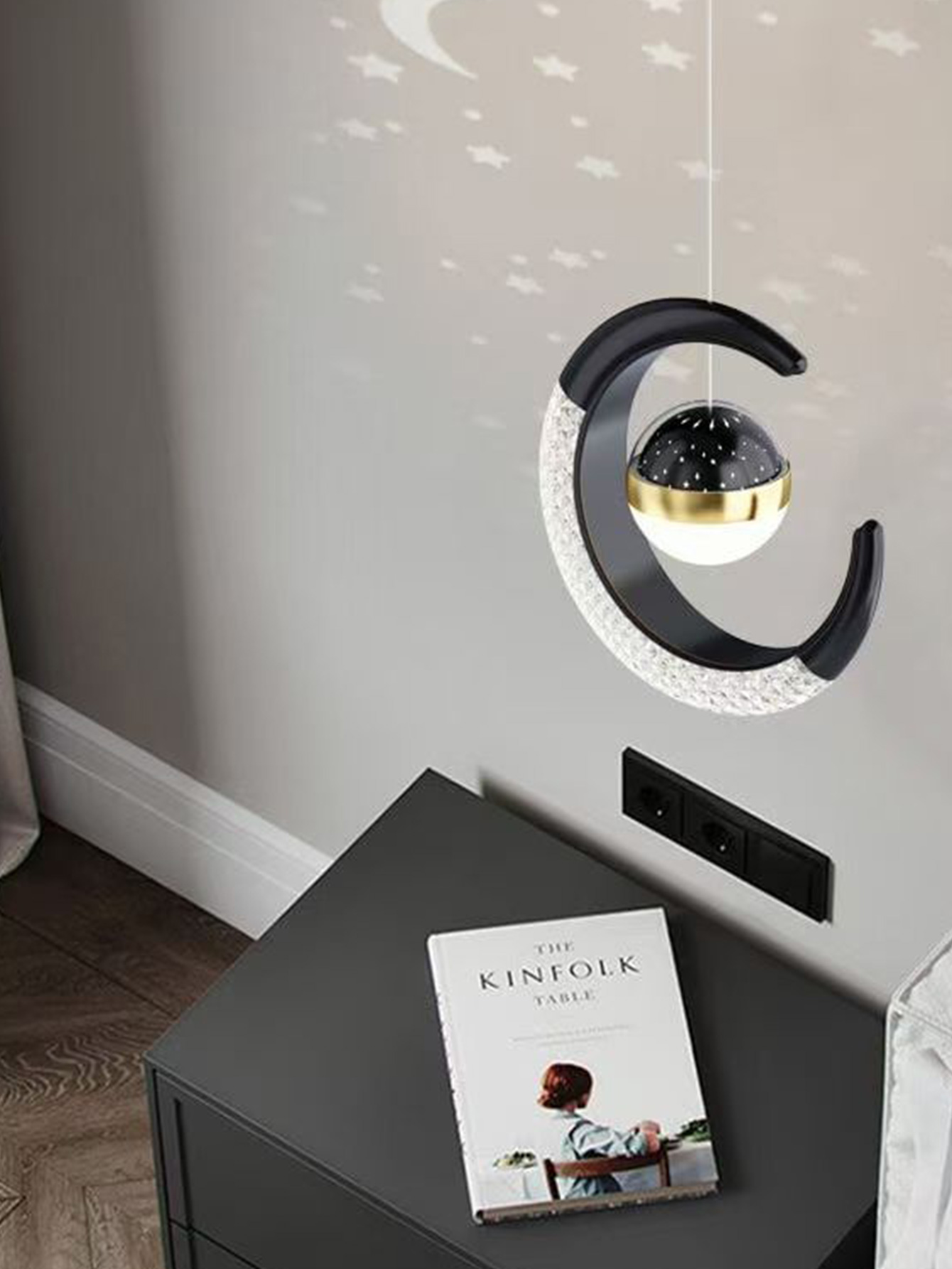Creative led Ceiling Light wit - مراجعة Hanging Moon Lamp وسعره