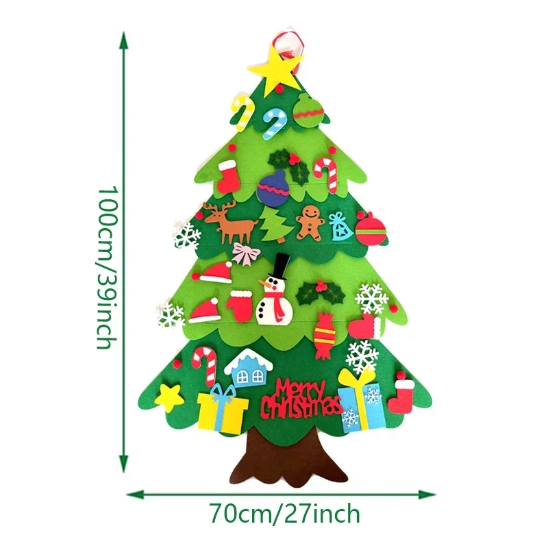 Kids DIY Felt Xmas Tree Set Ch - مراجعة Home Xmas Decor Ideas وسعره
