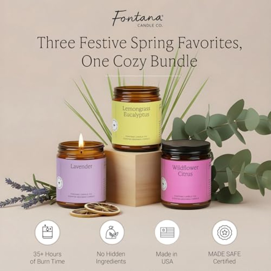 Spring home decor candle with  - مراجعة Home Decor Essentials وسعره