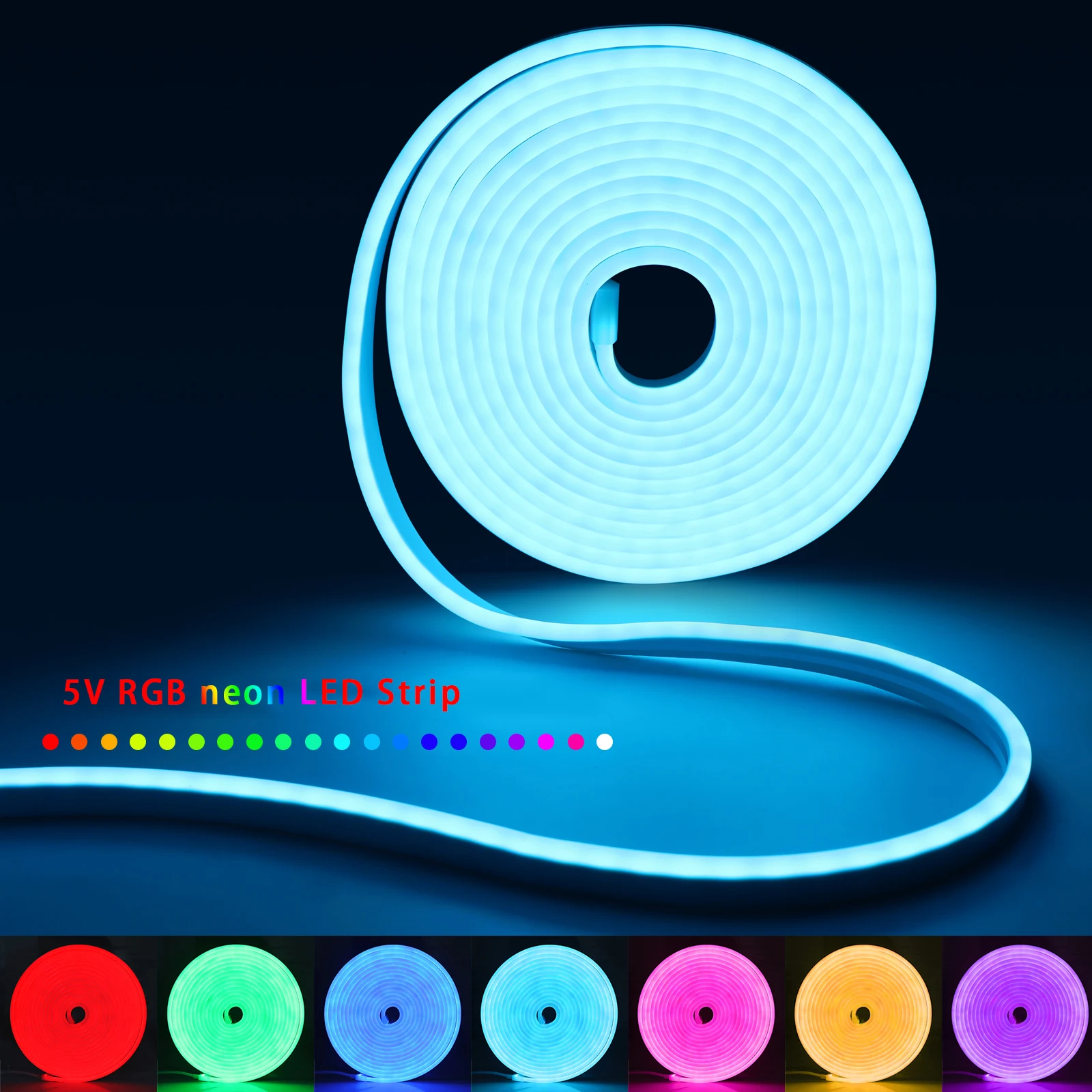 1-5m RGB LED Neon Strip Light  - مراجعة Led Strip Lights وسعره