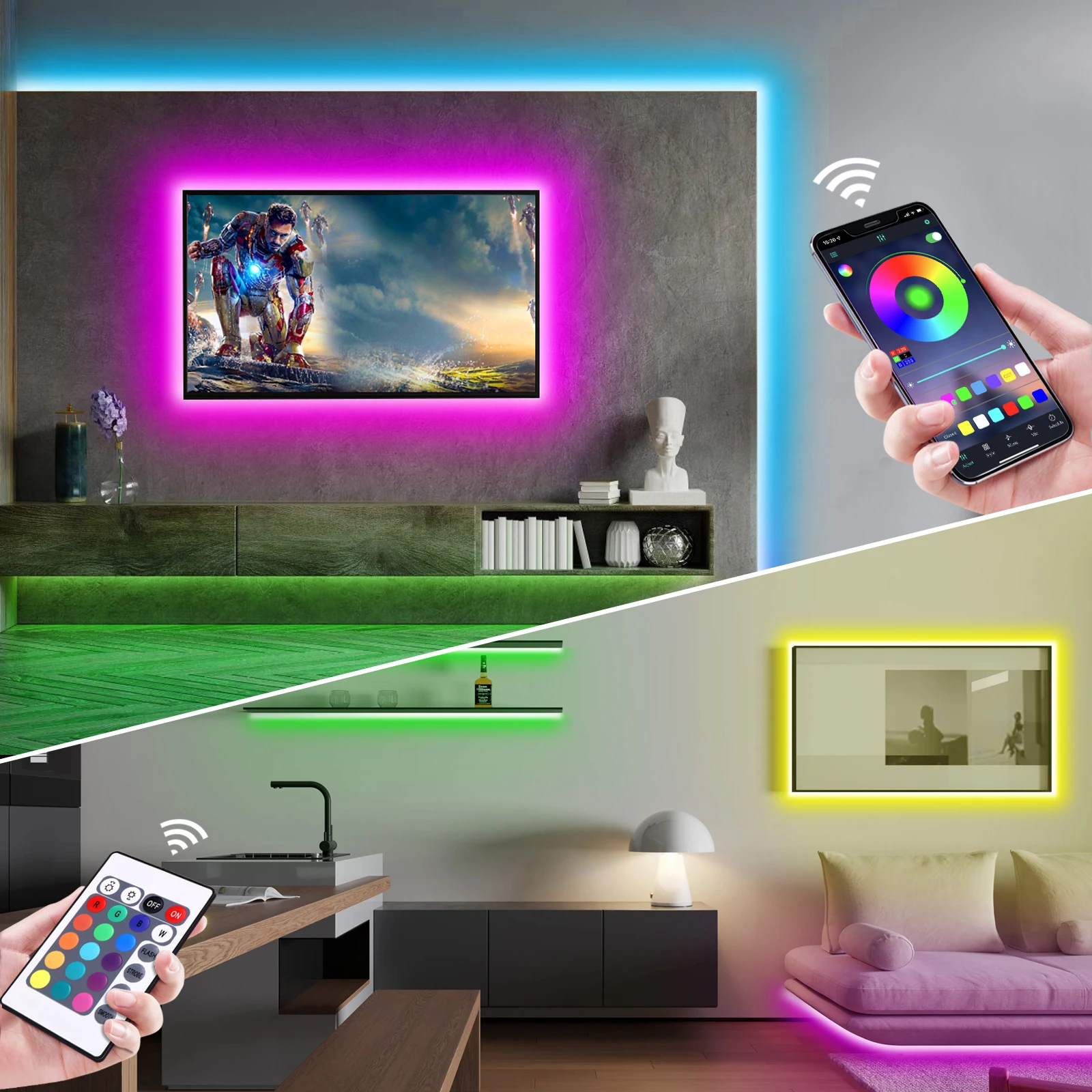1-5m RGB LED Neon Strip Light  - مراجعة Led Strip Lights وسعره