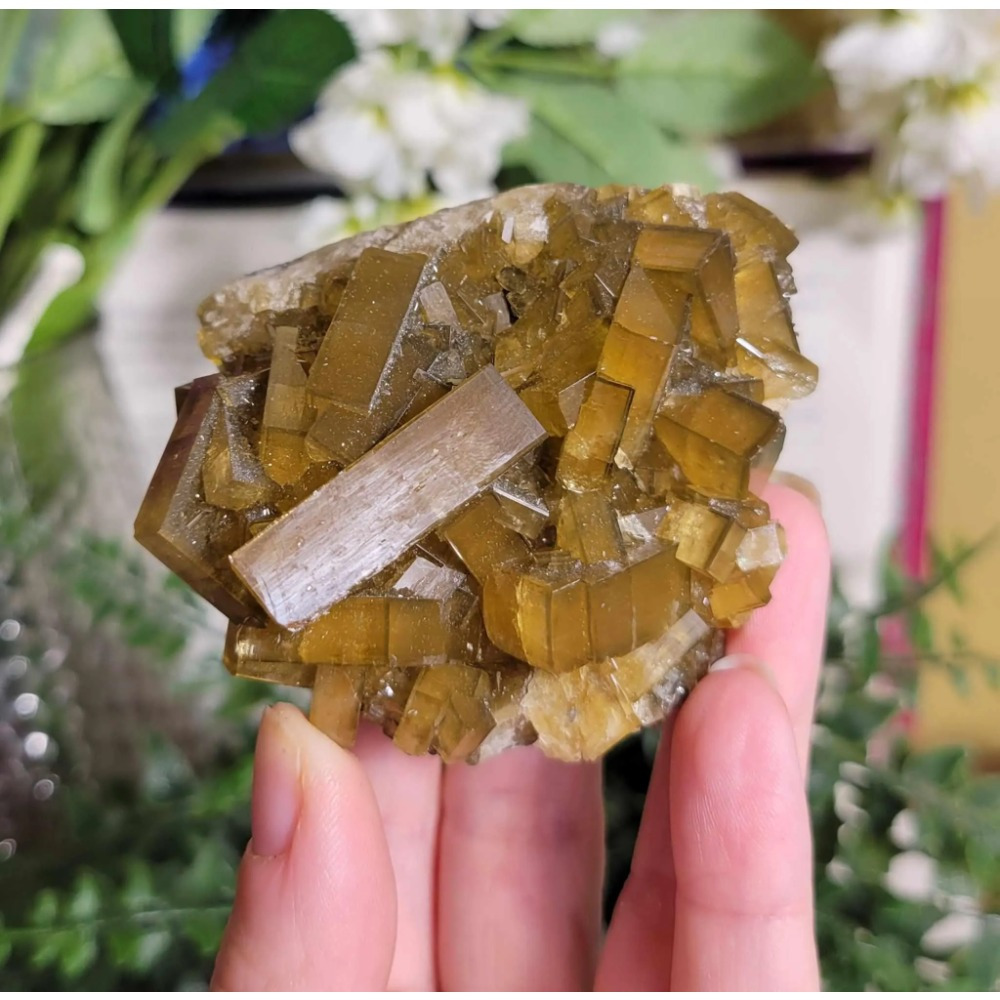 Rare Golden Barite Crystal Clu - مراجعة Home Decor Modern Organic وسعره